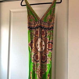 Seventies Paisley Maxi Dress